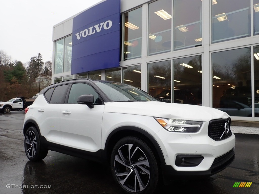 Crystal White Metallic 2021 Volvo XC40 T5 R-Design AWD Exterior Photo #140318230