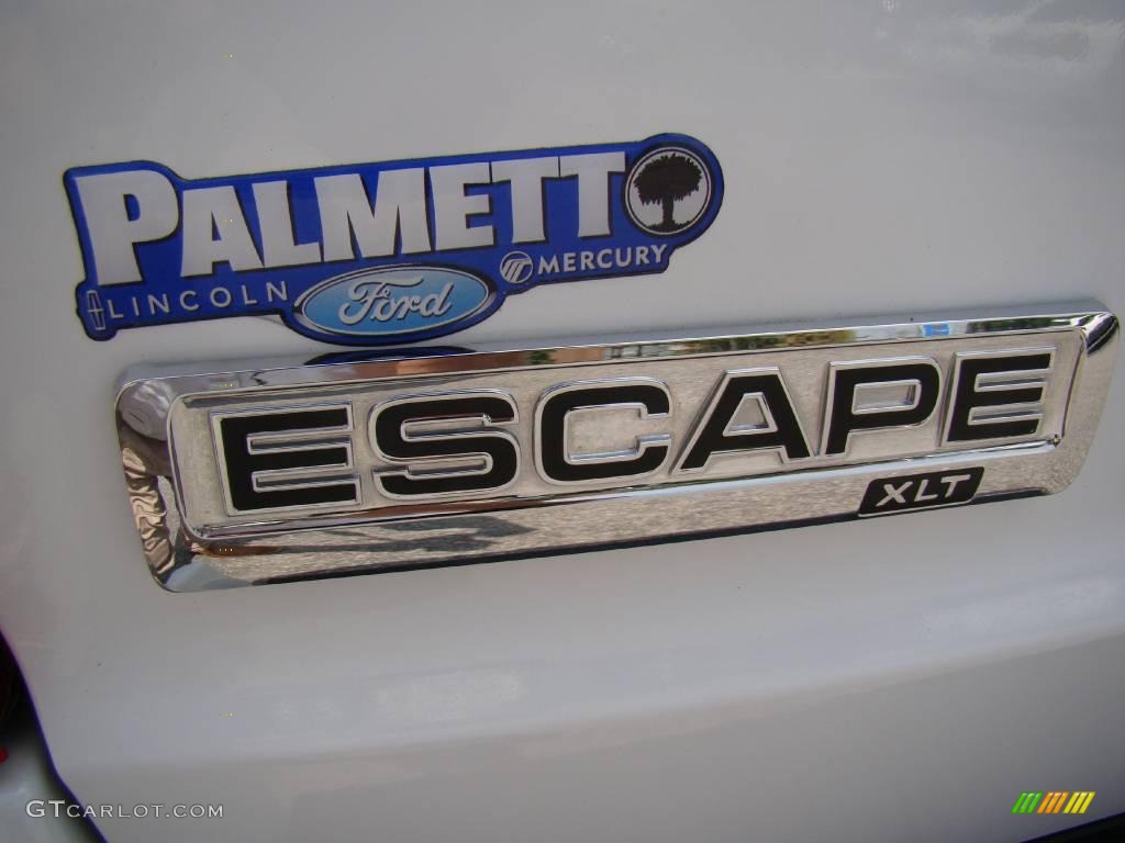 2008 Escape XLT V6 4WD - Oxford White / Camel photo #18