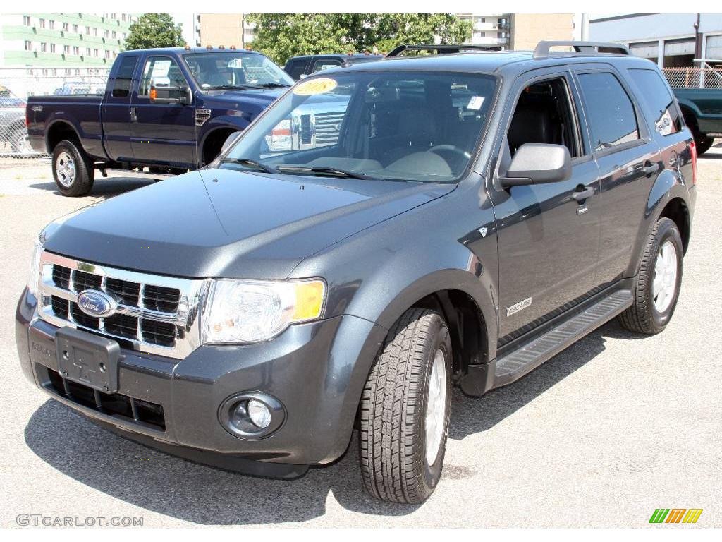 2008 Escape XLT V6 4WD - Black Pearl Slate Metallic / Charcoal photo #1