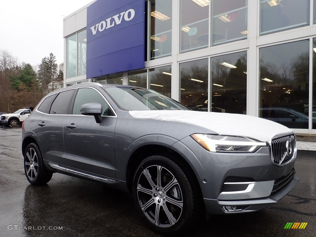2021 XC60 T5 AWD Inscription - Osmium Grey Metallic / Maroon Brown/Charcoal photo #1