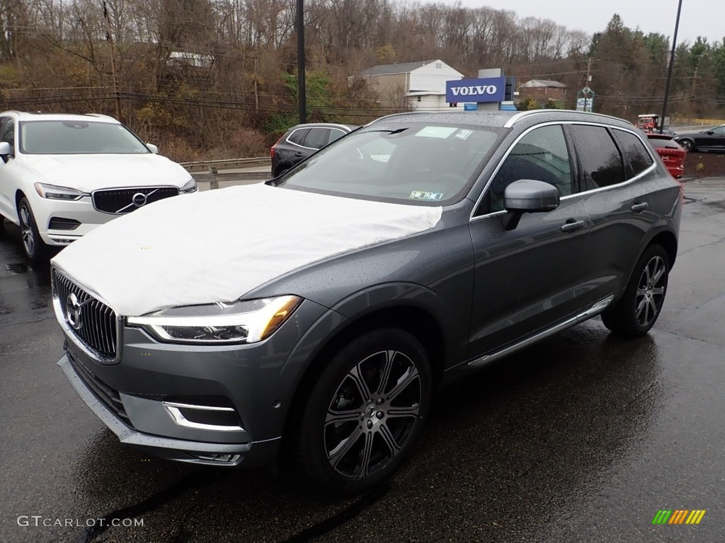 2021 XC60 T5 AWD Inscription - Osmium Grey Metallic / Maroon Brown/Charcoal photo #5