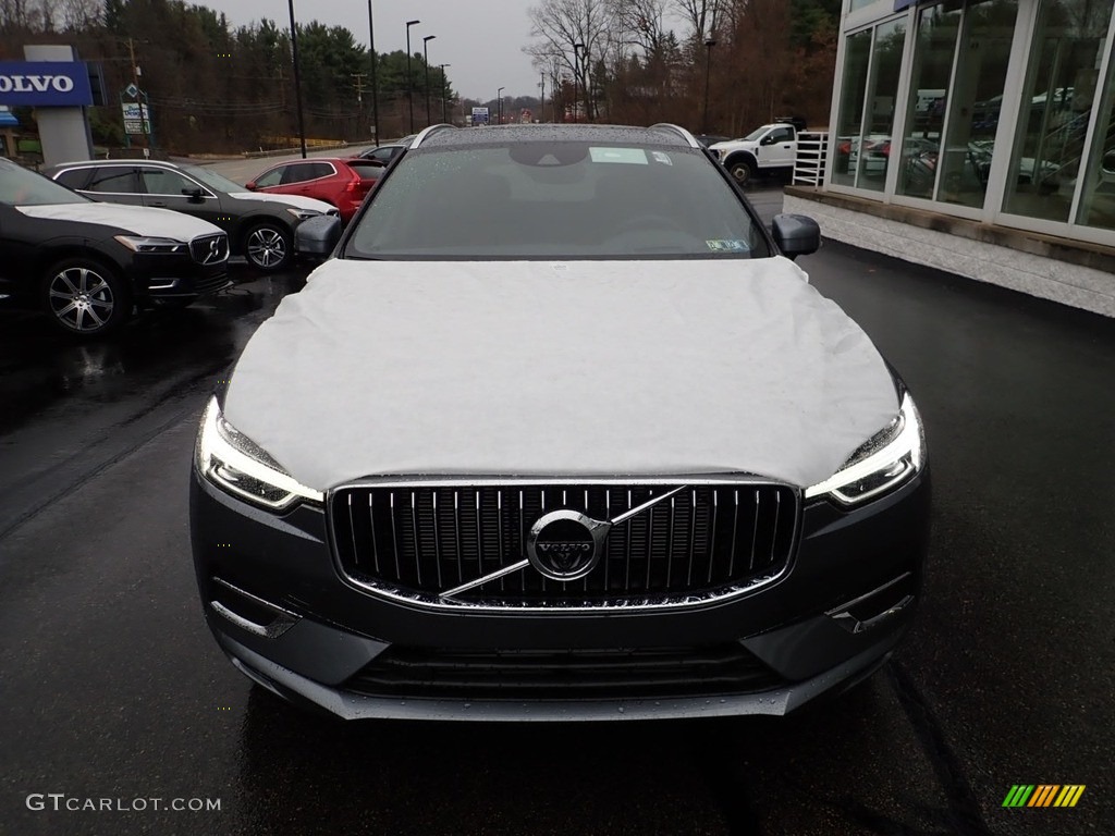 2021 XC60 T5 AWD Inscription - Osmium Grey Metallic / Maroon Brown/Charcoal photo #6