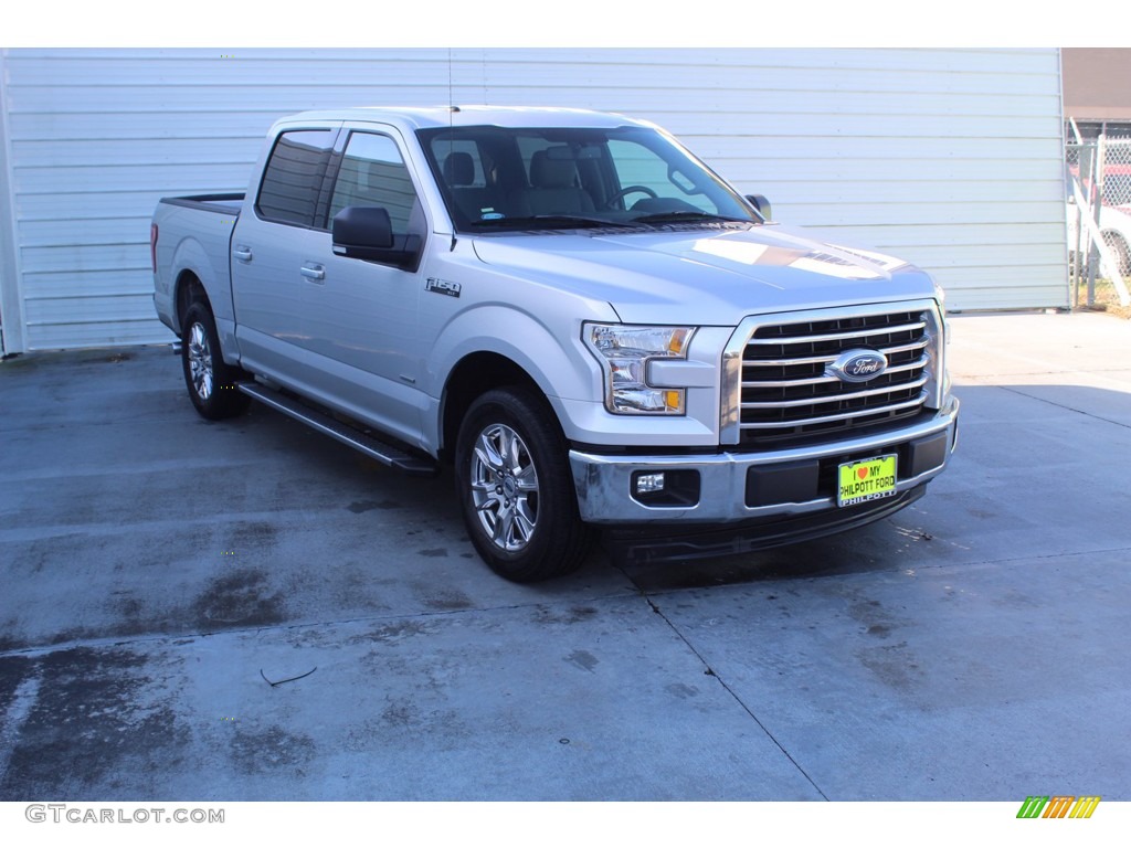 2017 F150 XLT SuperCrew - Ingot Silver / Earth Gray photo #2