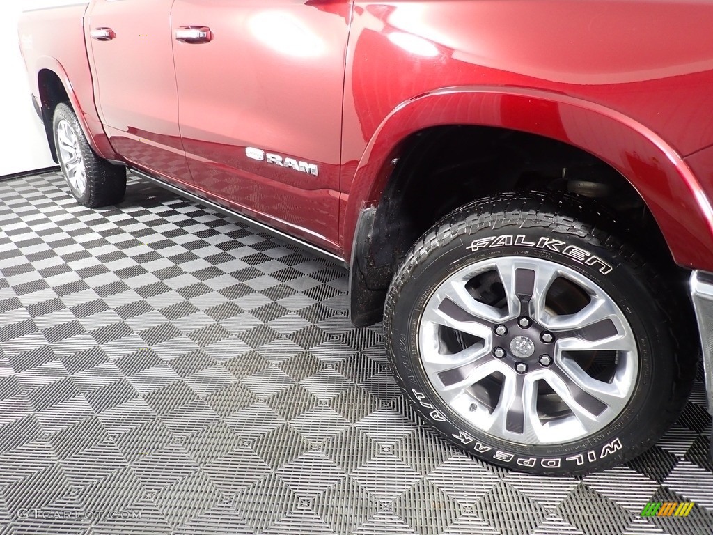 2019 1500 Long Horn Crew Cab 4x4 - Delmonico Red Pearl / Mountain Brown/Light Frost Beige photo #7