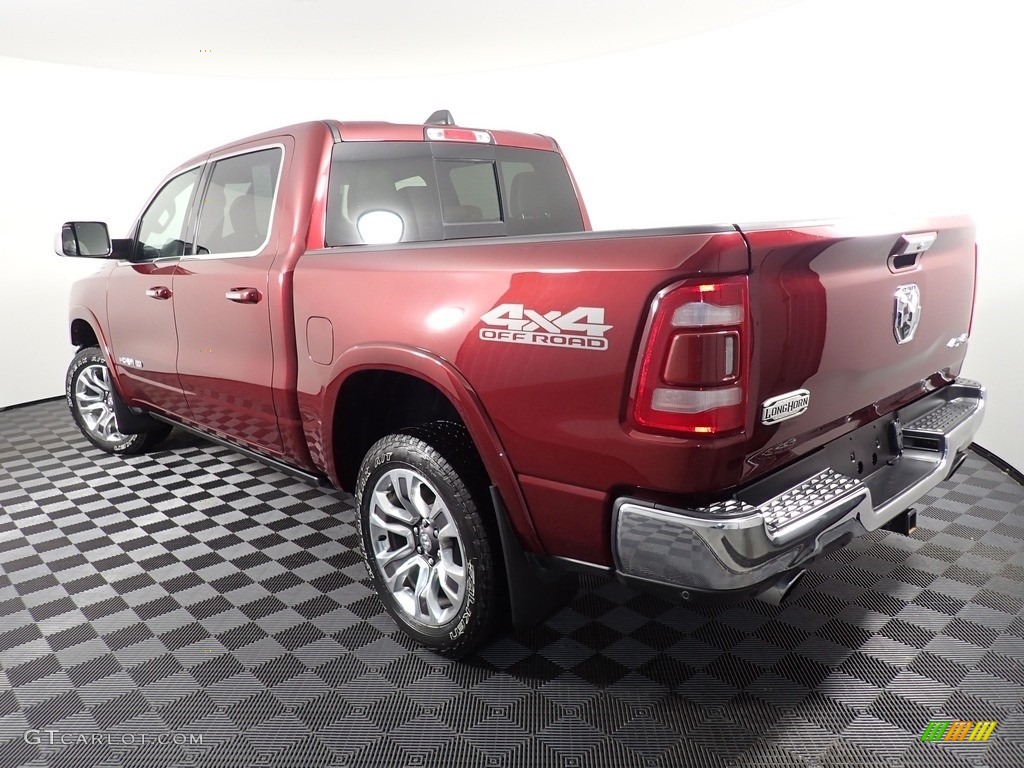 2019 1500 Long Horn Crew Cab 4x4 - Delmonico Red Pearl / Mountain Brown/Light Frost Beige photo #14