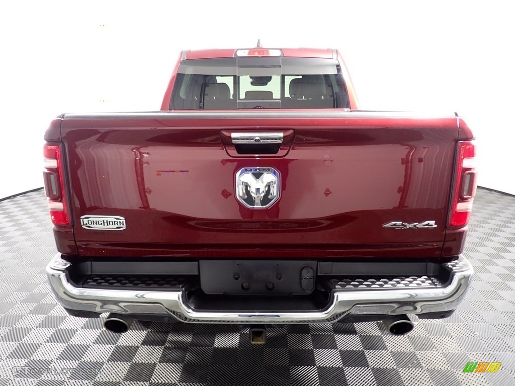 2019 1500 Long Horn Crew Cab 4x4 - Delmonico Red Pearl / Mountain Brown/Light Frost Beige photo #15