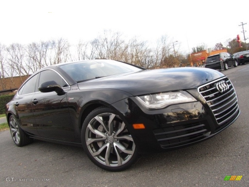 2013 A7 3.0T quattro Premium Plus - Brilliant Black / Velvet Beige photo #1