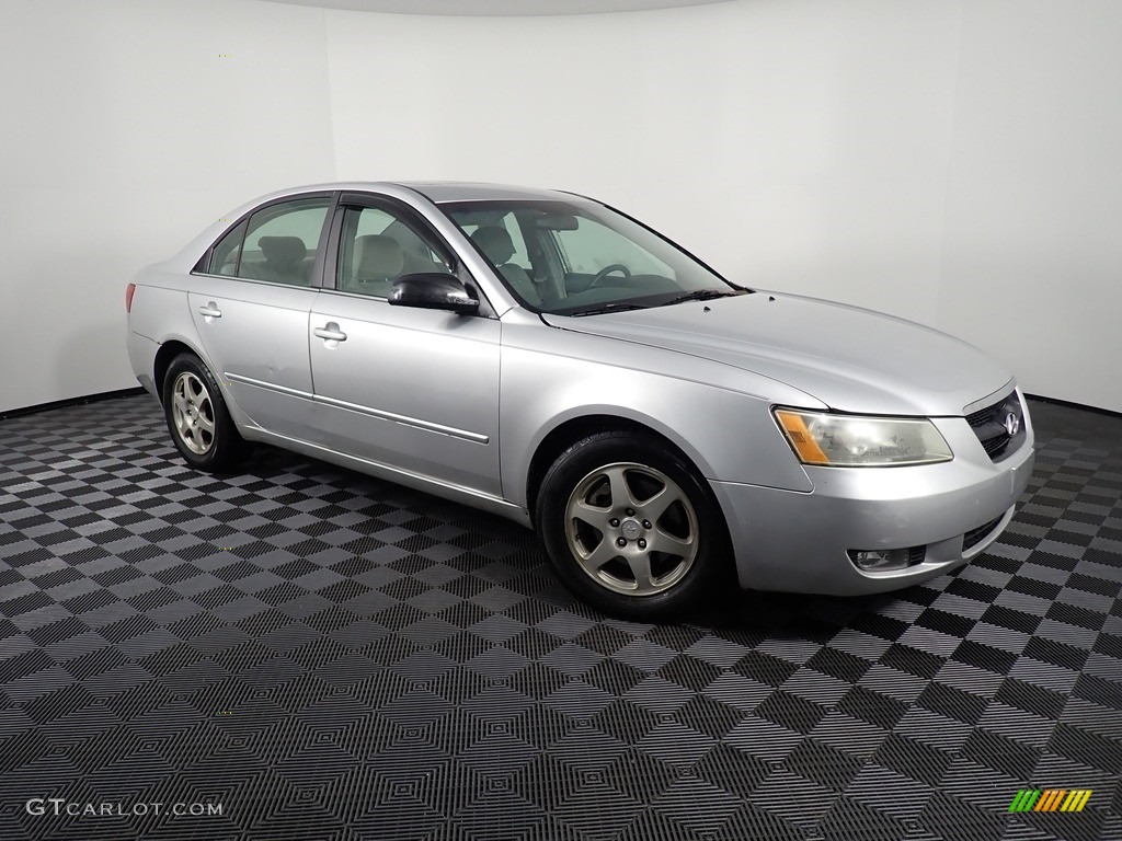2006 Sonata LX V6 - Bright Silver / Gray photo #3