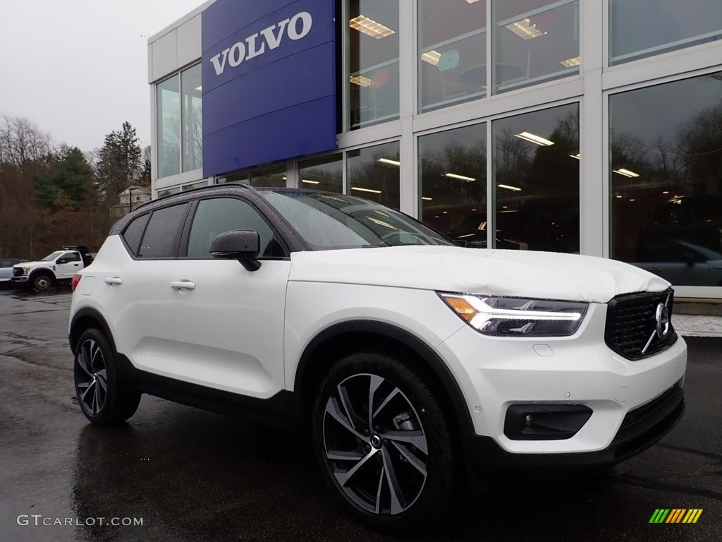 Crystal White Metallic 2021 Volvo XC40 T5 R-Design AWD Exterior Photo #140324274