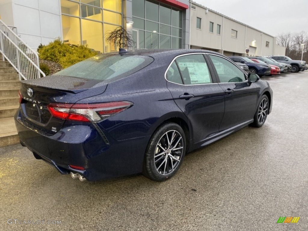 2021 Camry SE AWD - Galactic Aqua Mica / Black photo #13
