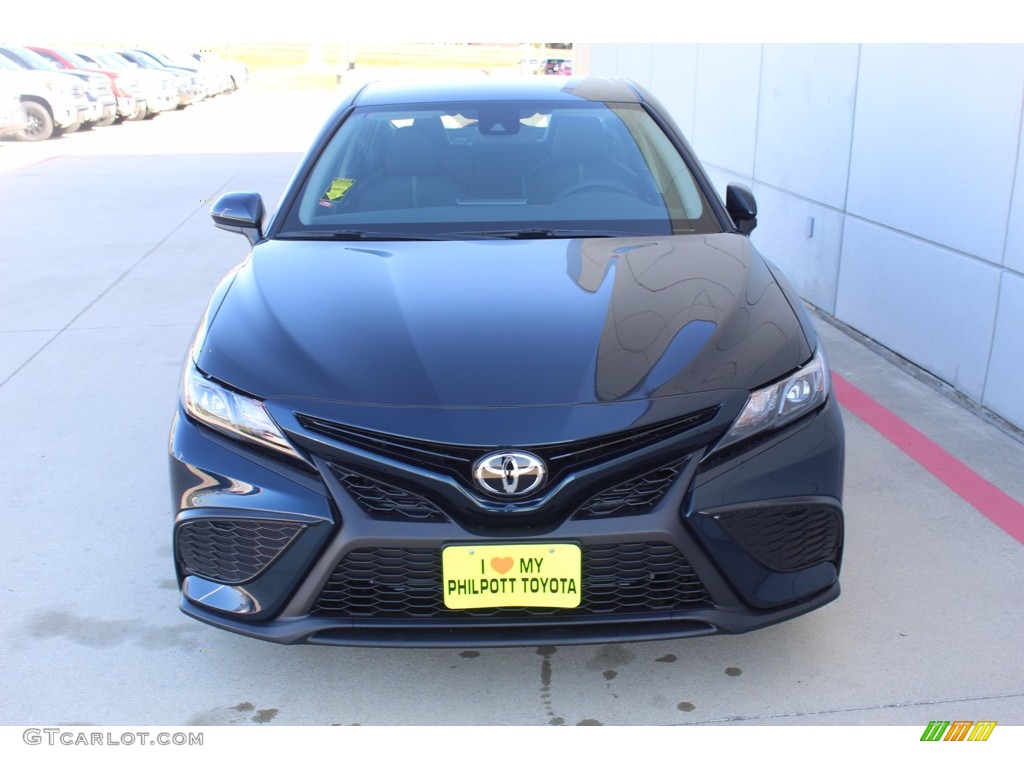 2021 Camry SE - Galactic Aqua Mica / Black photo #3