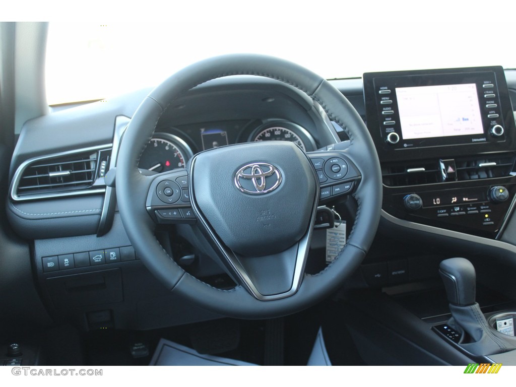 2021 Camry SE - Galactic Aqua Mica / Black photo #21
