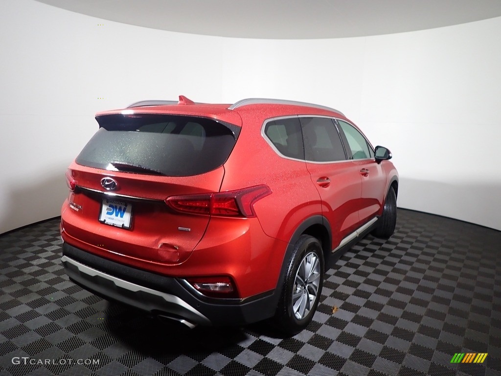 2019 Santa Fe Limited AWD - Lava Orange / Espresso/Gray photo #5