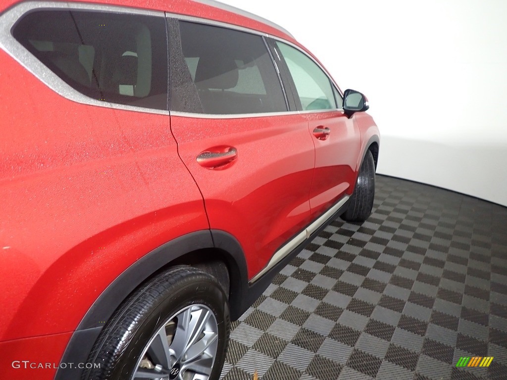 2019 Santa Fe Limited AWD - Lava Orange / Espresso/Gray photo #10