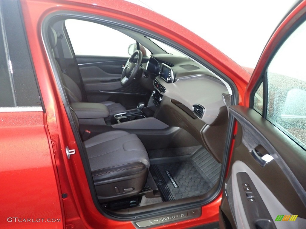 2019 Santa Fe Limited AWD - Lava Orange / Espresso/Gray photo #39