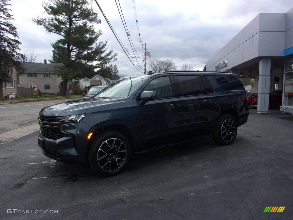 2021 Suburban RST - Shadow Gray Metallic / Jet Black/Victory Red photo #6