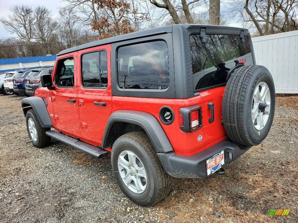 2021 Wrangler Unlimited Sport 4x4 - Firecracker Red / Black photo #4