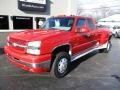 Victory Red - Silverado 3500HD LT Extended Cab 4x4 Dually Photo No. 2