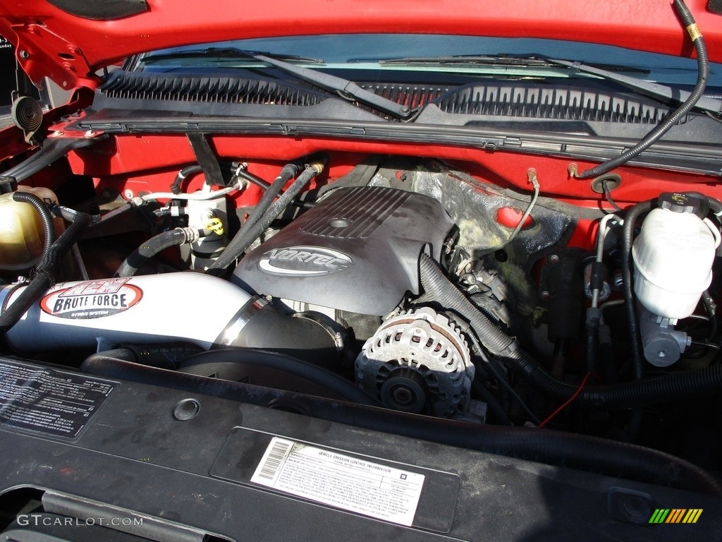 2004 Silverado 3500HD LT Extended Cab 4x4 Dually - Victory Red / Medium Gray photo #32