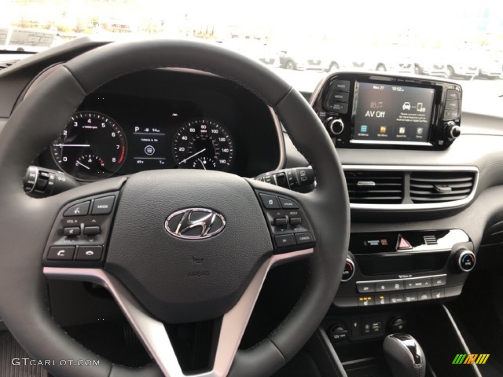 2021 Hyundai Tucson Limited AWD Black Dashboard Photo #140339869