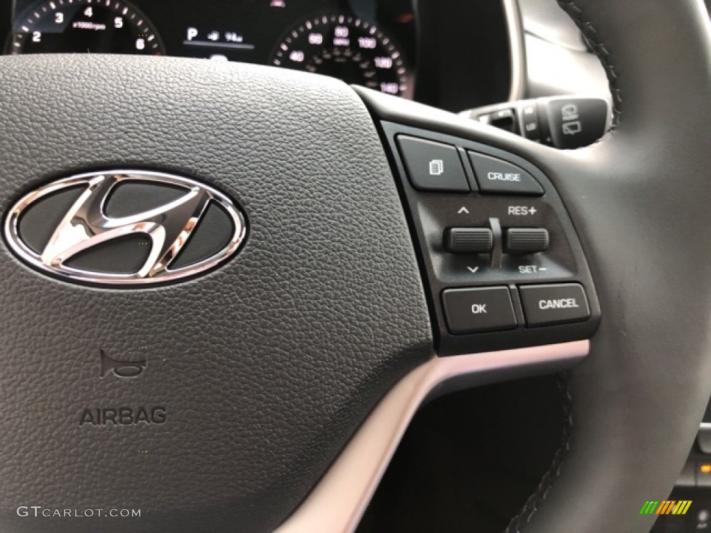 2021 Hyundai Tucson Limited AWD Black Steering Wheel Photo #140339916