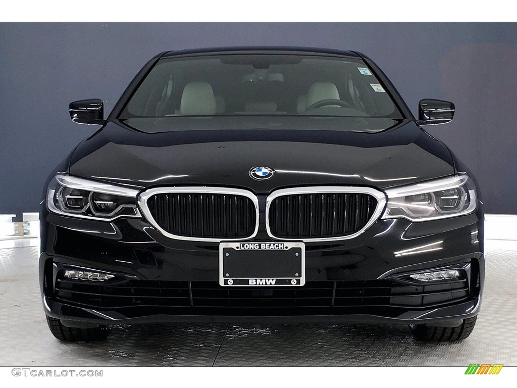 2017 5 Series 540i Sedan - Jet Black / Ivory White photo #2
