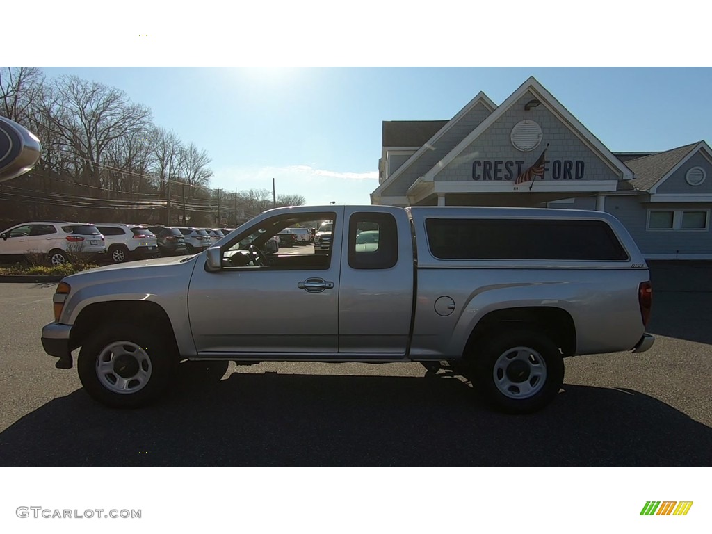 2012 Colorado Work Truck Extended Cab 4x4 - Sheer Silver Metallic / Ebony photo #4