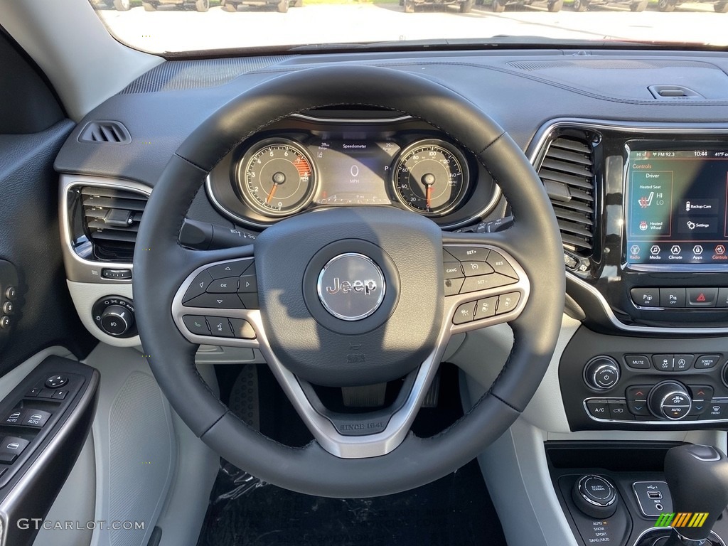 2021 Jeep Cherokee Limited 4x4 Light Frost Beige/Black Steering Wheel Photo #140341992