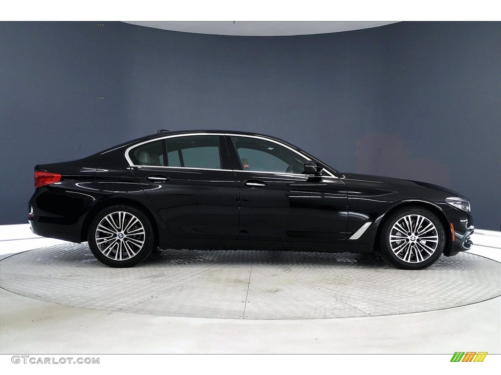 2017 5 Series 540i Sedan - Jet Black / Ivory White photo #14