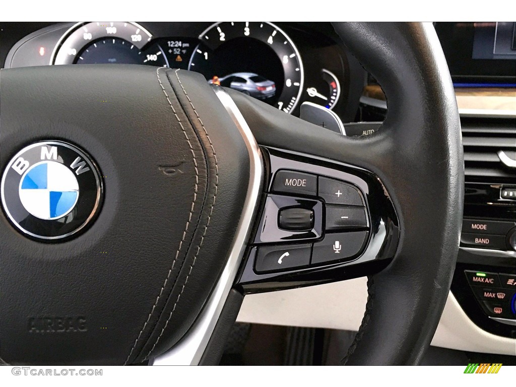 2017 5 Series 540i Sedan - Jet Black / Ivory White photo #19