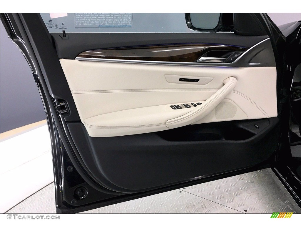 2017 5 Series 540i Sedan - Jet Black / Ivory White photo #23