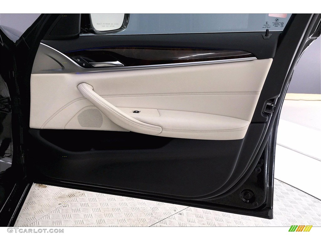 2017 5 Series 540i Sedan - Jet Black / Ivory White photo #24