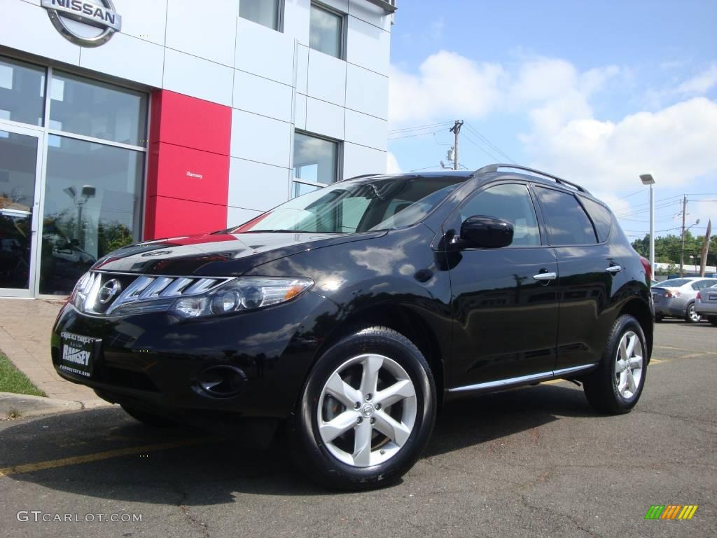 2009 Murano S AWD - Super Black / Black photo #4