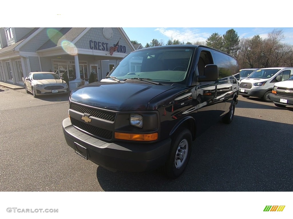 2012 Express 2500 Cargo Van - Dark Blue Metallic / Medium Pewter photo #3
