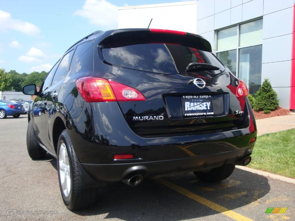 2009 Murano S AWD - Super Black / Black photo #8