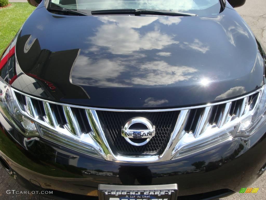 2009 Murano S AWD - Super Black / Black photo #17