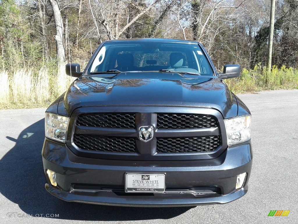 2017 1500 Express Quad Cab 4x4 - Maximum Steel Metallic / Black/Diesel Gray photo #3