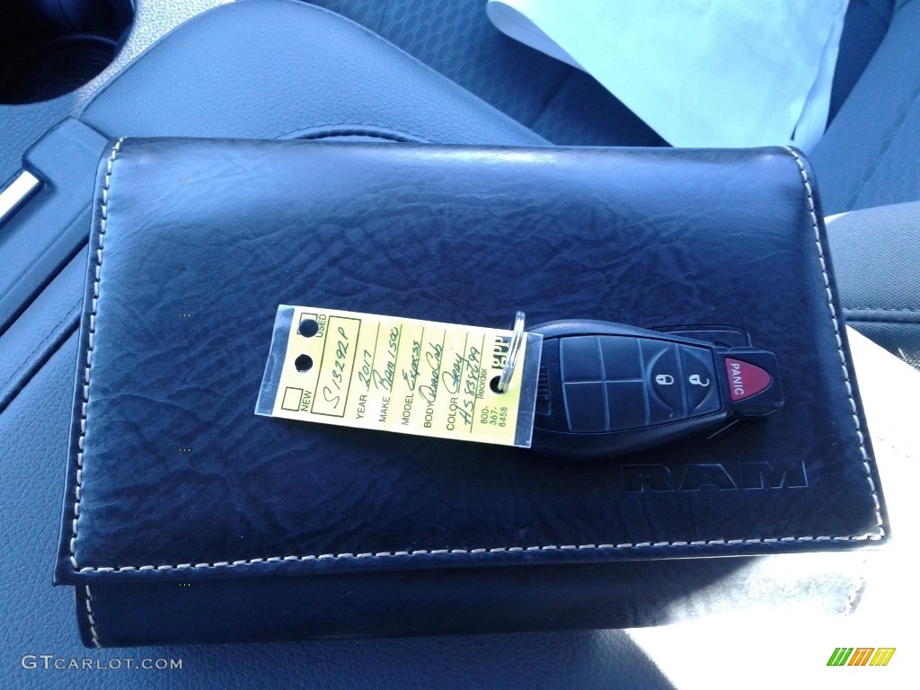 2017 1500 Express Quad Cab 4x4 - Maximum Steel Metallic / Black/Diesel Gray photo #26