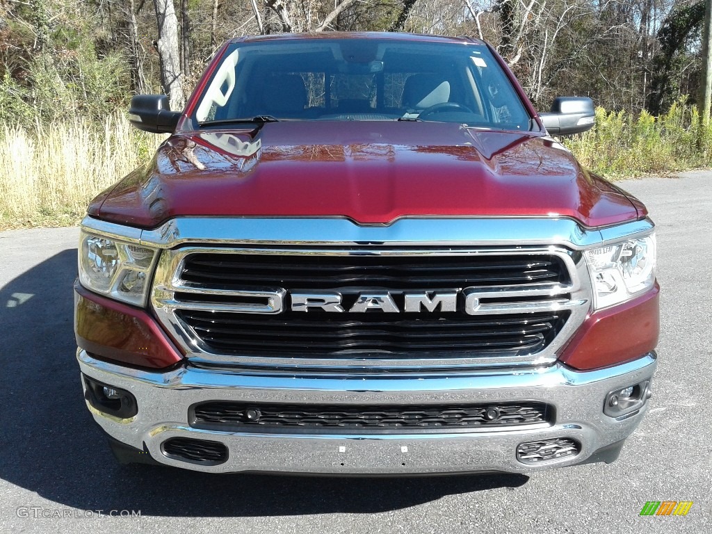 2019 1500 Big Horn Quad Cab 4x4 - Delmonico Red Pearl / Black/Diesel Gray photo #3