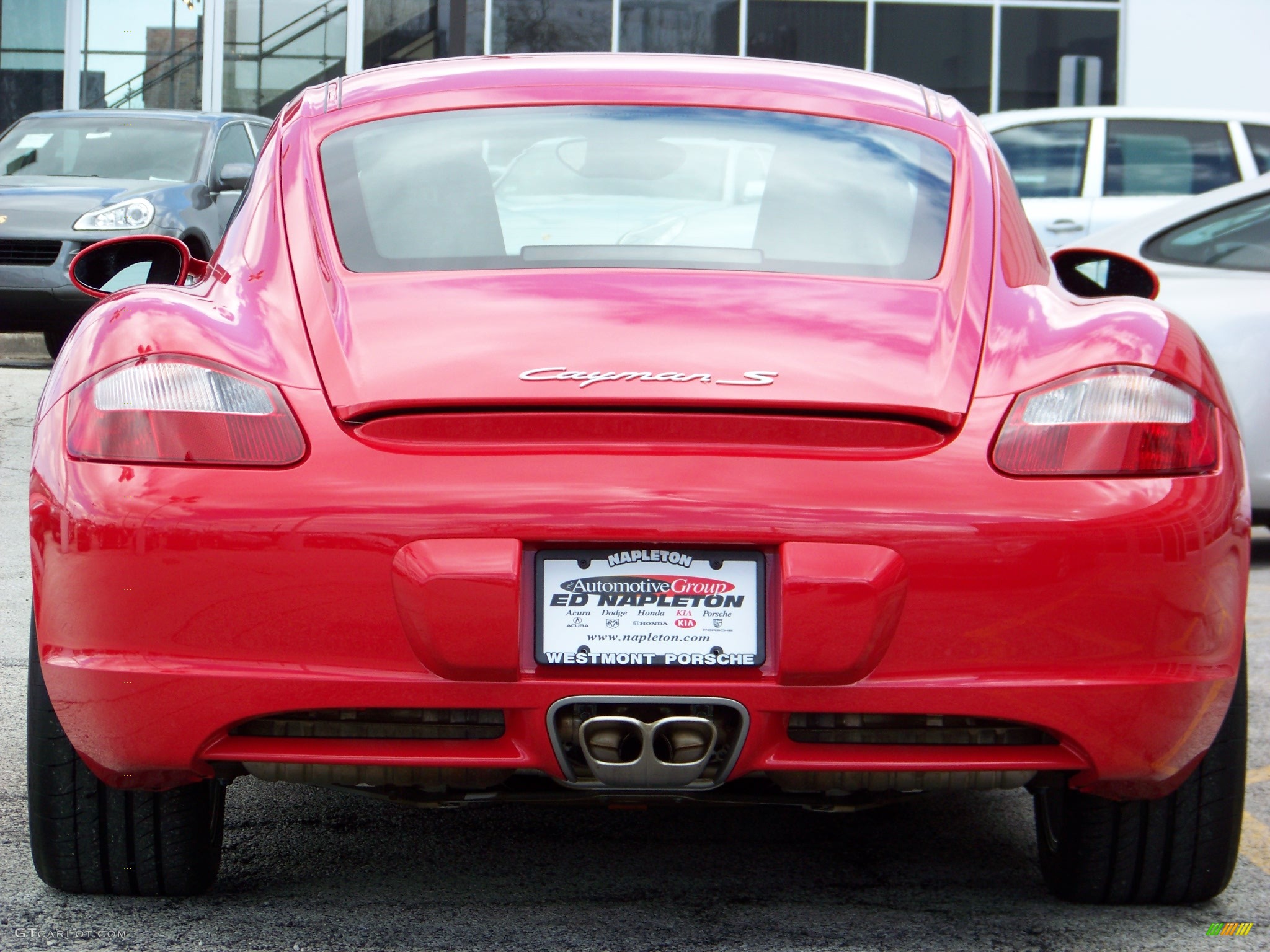 2008 Cayman S - Guards Red / Black photo #3