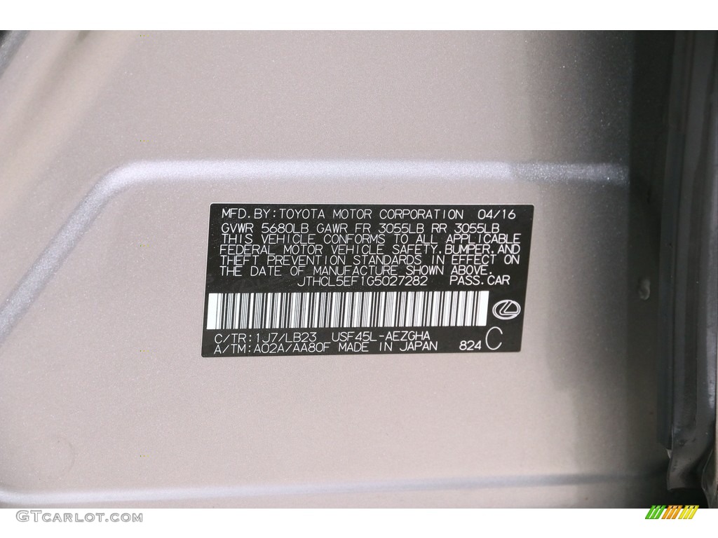 2016 LS Color Code 1J7 for Atomic Silver Photo #140350767