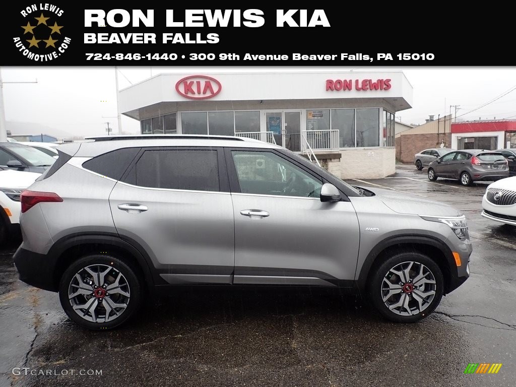 2021 Steel Gray Kia Seltos SX Turbo AWD 140349206 Photo 2 GTCarLot