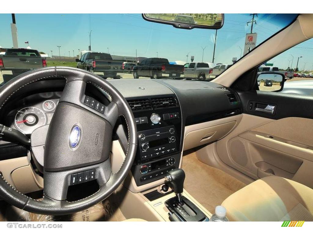 2008 Fusion SEL V6 - Vapor Silver Metallic / Camel photo #21