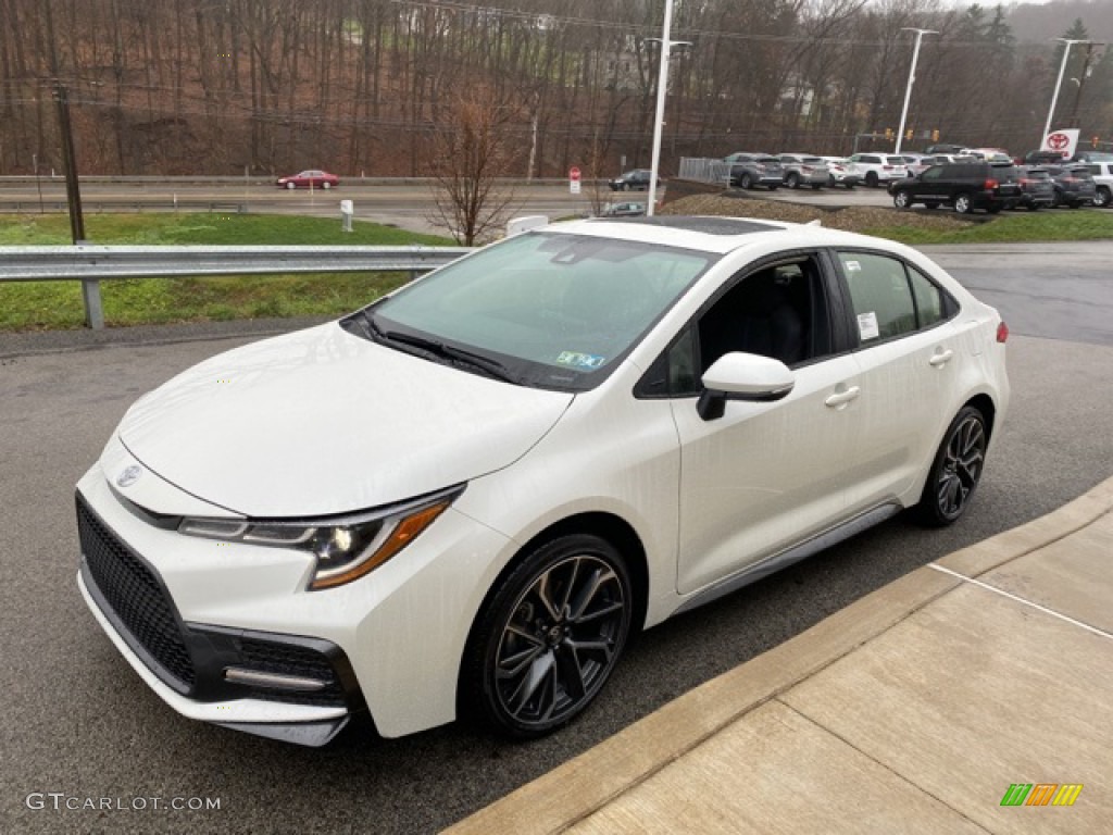 Blizzard White Pearl 2021 Toyota Corolla SE Exterior Photo #140354067