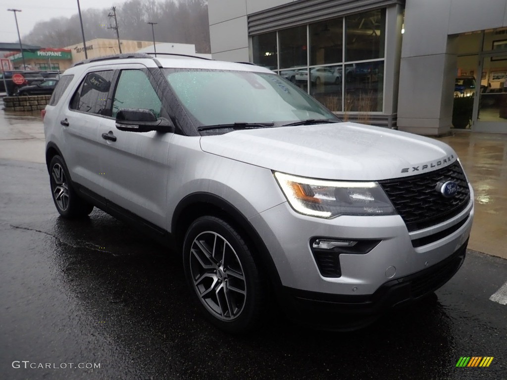 2018 Explorer Sport 4WD - Ingot Silver / Ebony Black photo #9
