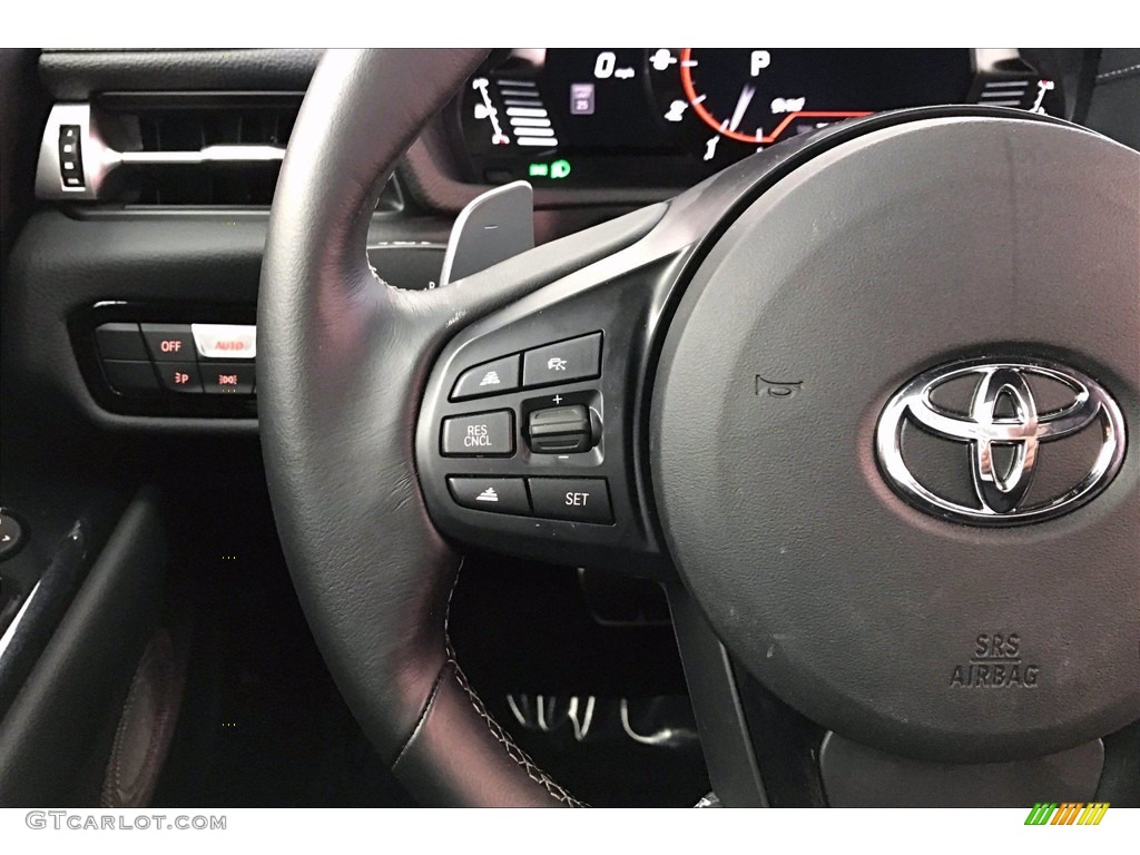 2020 Toyota GR Supra 3.0 Black Steering Wheel Photo #140355864