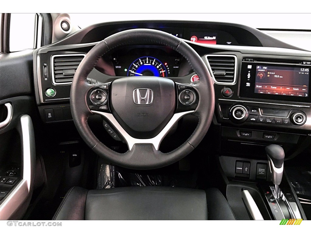 2015 Honda Civic EX-L Coupe Black Dashboard Photo #140356298