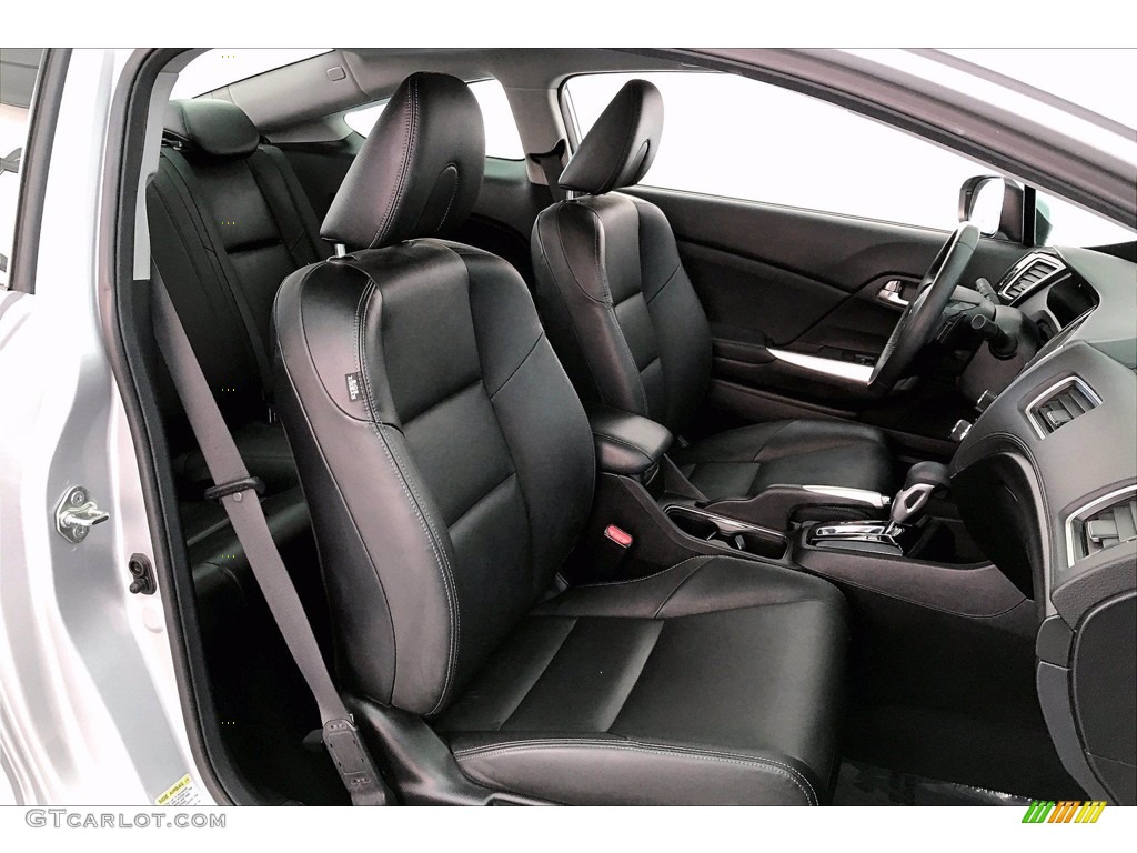 Black Interior 2015 Honda Civic EX-L Coupe Photo #140356344
