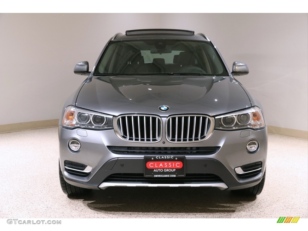 2017 X3 xDrive35i - Space Gray Metallic / Black photo #2