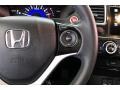 Black 2015 Honda Civic EX-L Coupe Steering Wheel